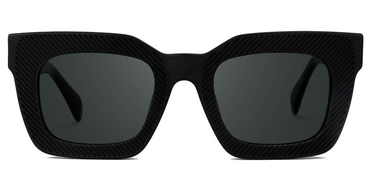 Keisa Square Black Glasses