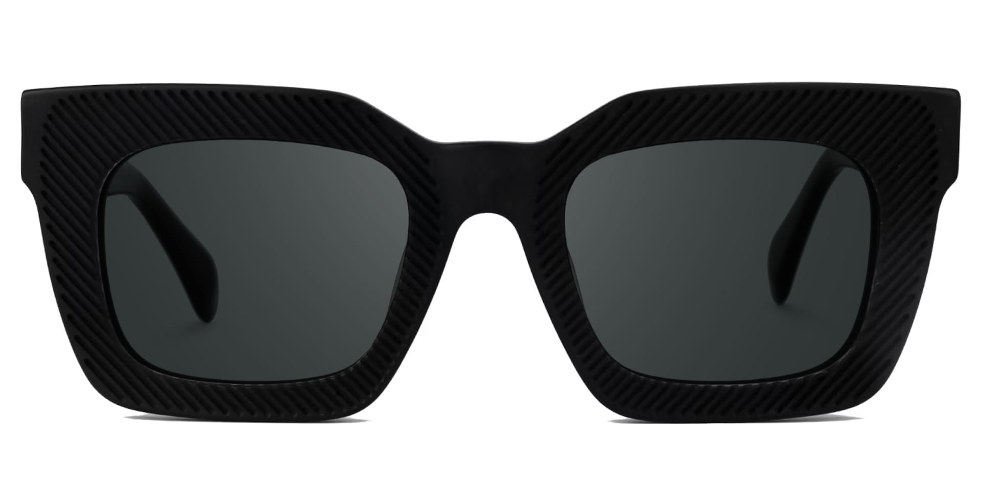 Keisa Square Black Sunglasses0