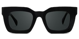 Keisa Square Black Glasses0