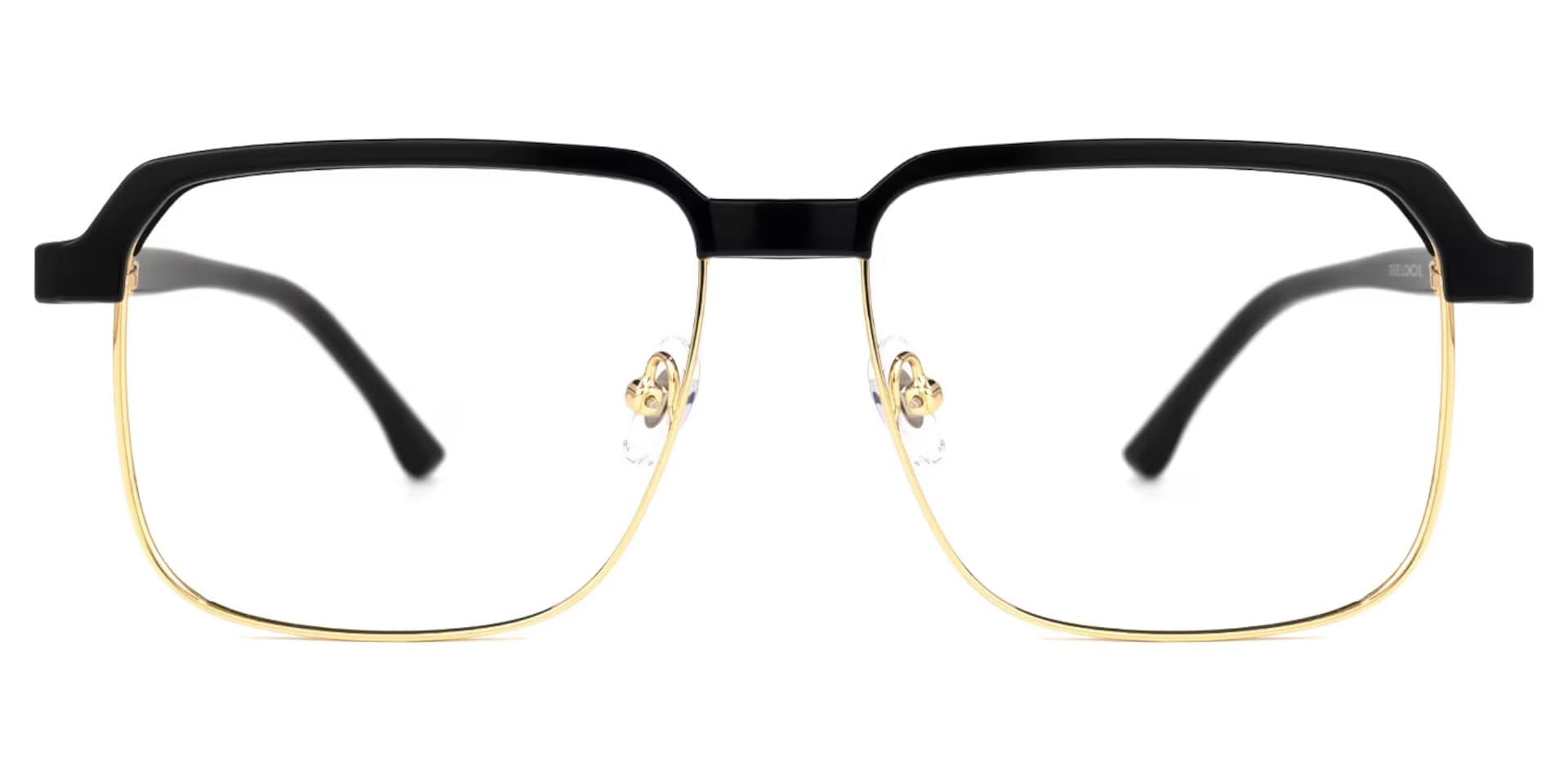 Cherron Browline Black-Gold Glasses | Zeelool Glasses0