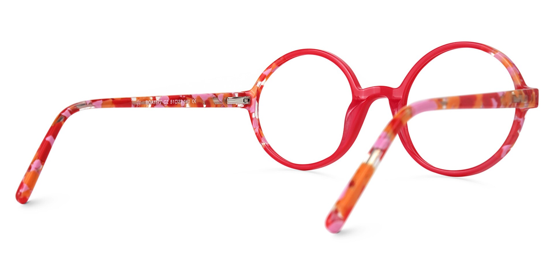 Wynn Round Red Glasses3