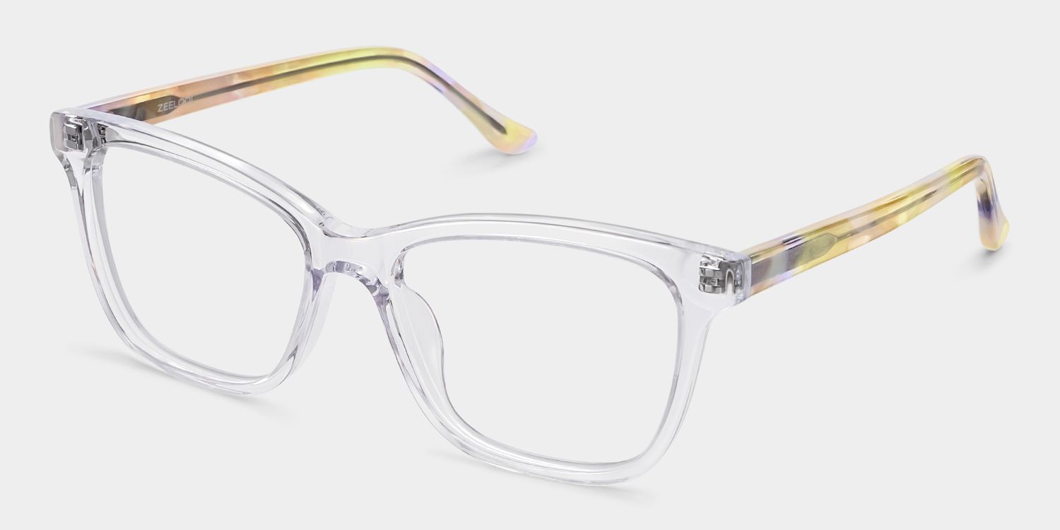 Faith Healing Glasses - Clear Rectangle Acetate Frames | ZEELOOL4