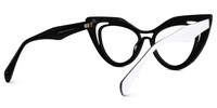 Tenille Cateye White Glasses3