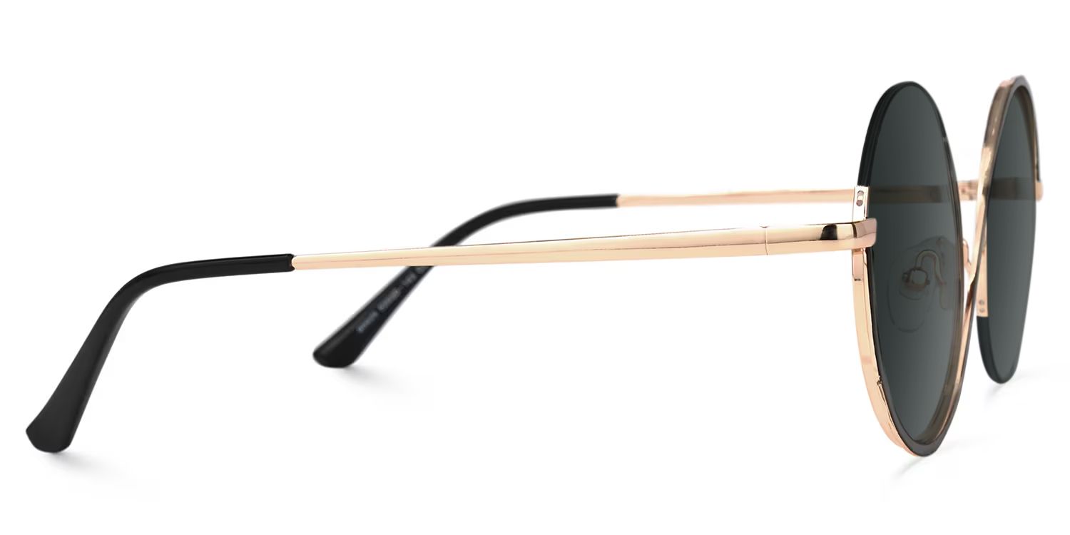 Witch Glasses - Flozif Round Black Frame Sunglasses | Zeelool2