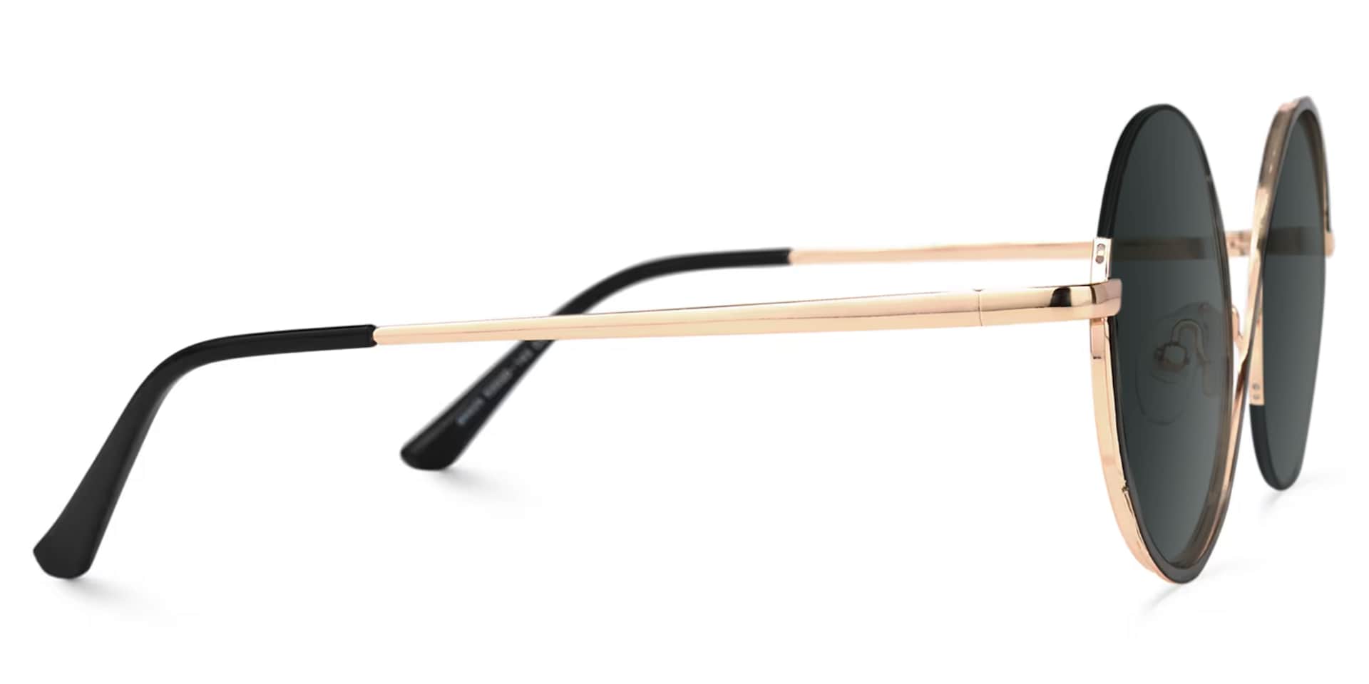 Witch Glasses - Flozif Round Black Frame Sunglasses | Zeelool2