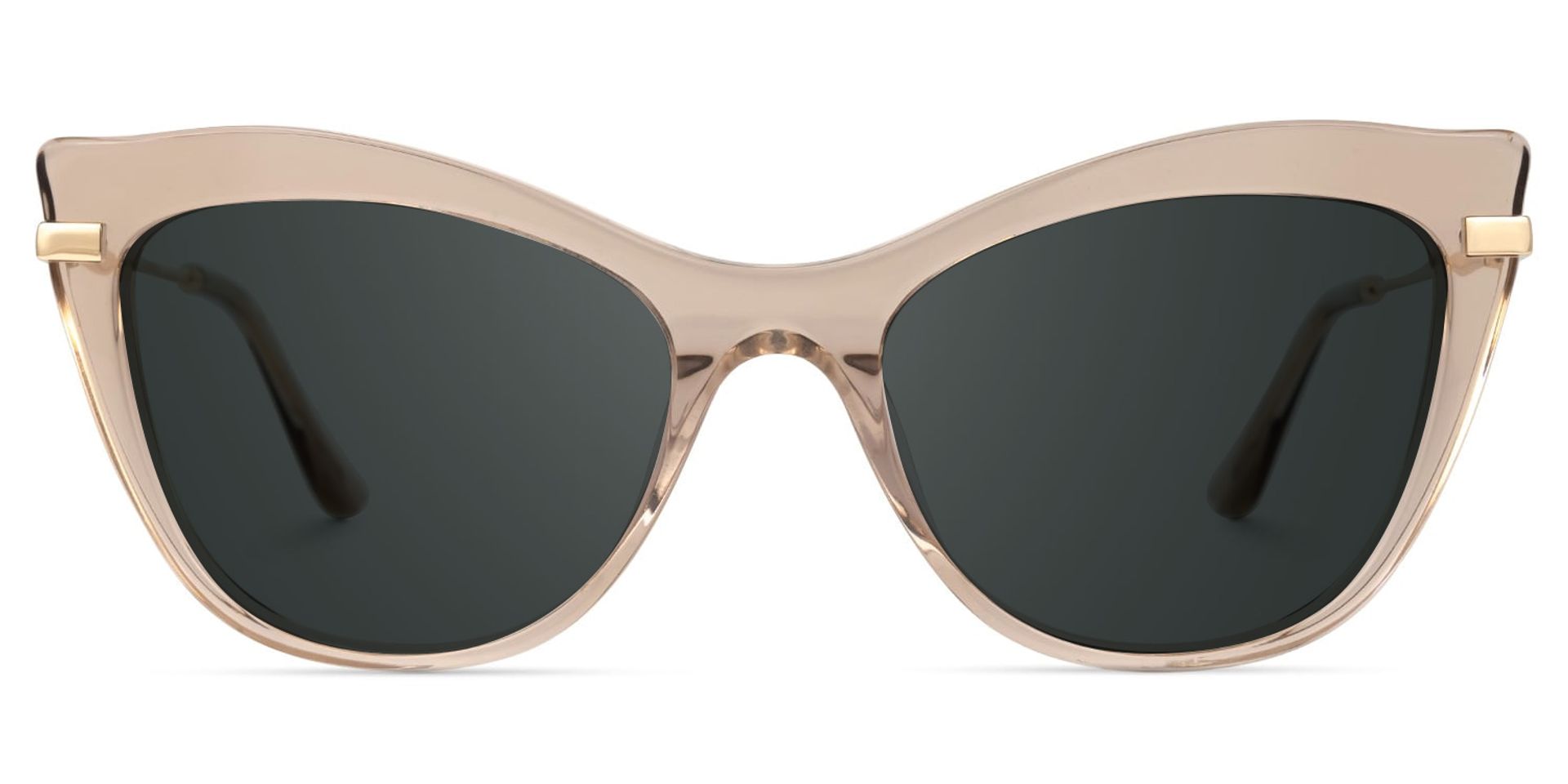 Indira Cat Eye Beige Sunglasses | Zeelool Glasses0