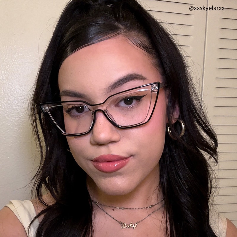 Yosef Cateye Black Glasses