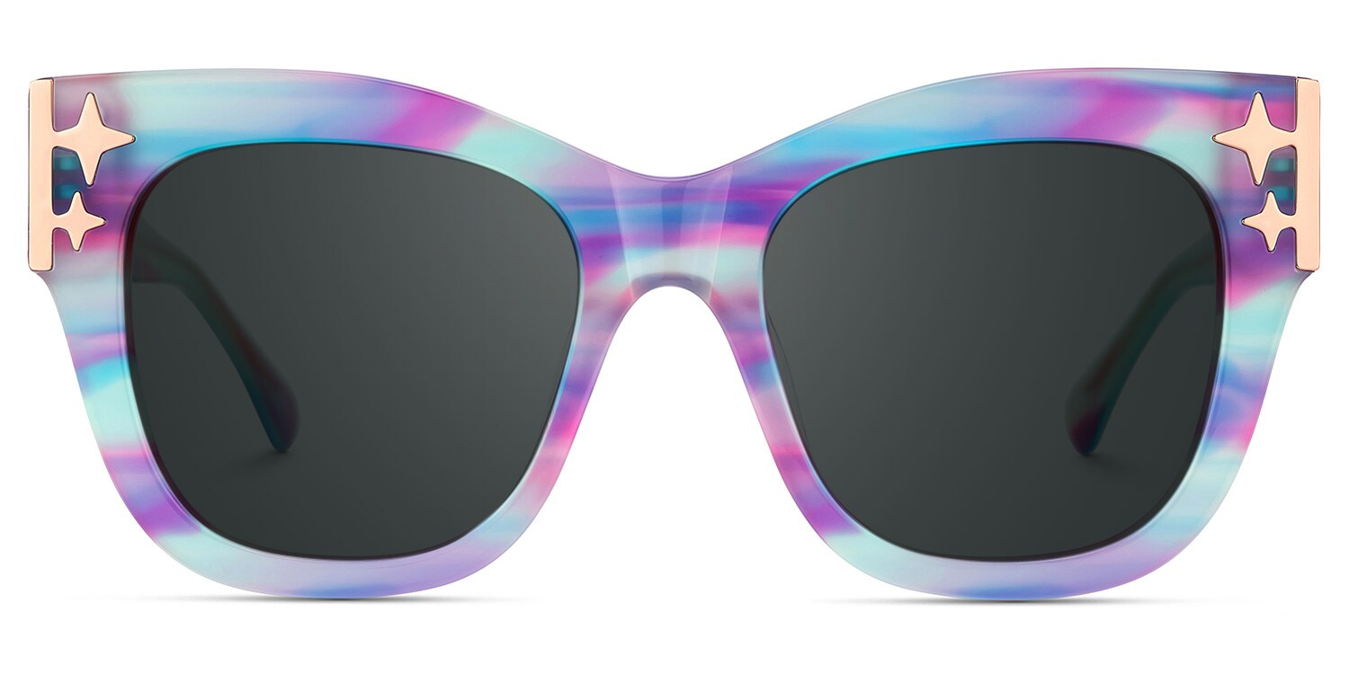 Designer Minfia Eyeglasses Blue Purple Frames Sunglasses1