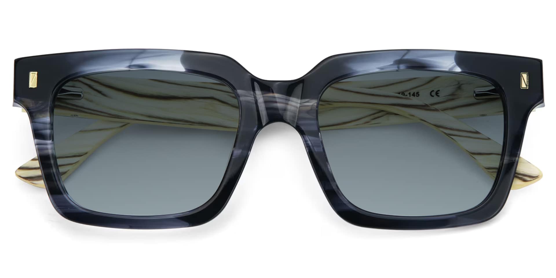 Smoke Grey Glasses With Wood Temples1