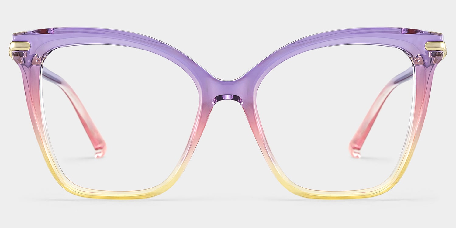Lamar Multicolor Frame Glasses with Butterfly Frame Online | ZEELOOL3