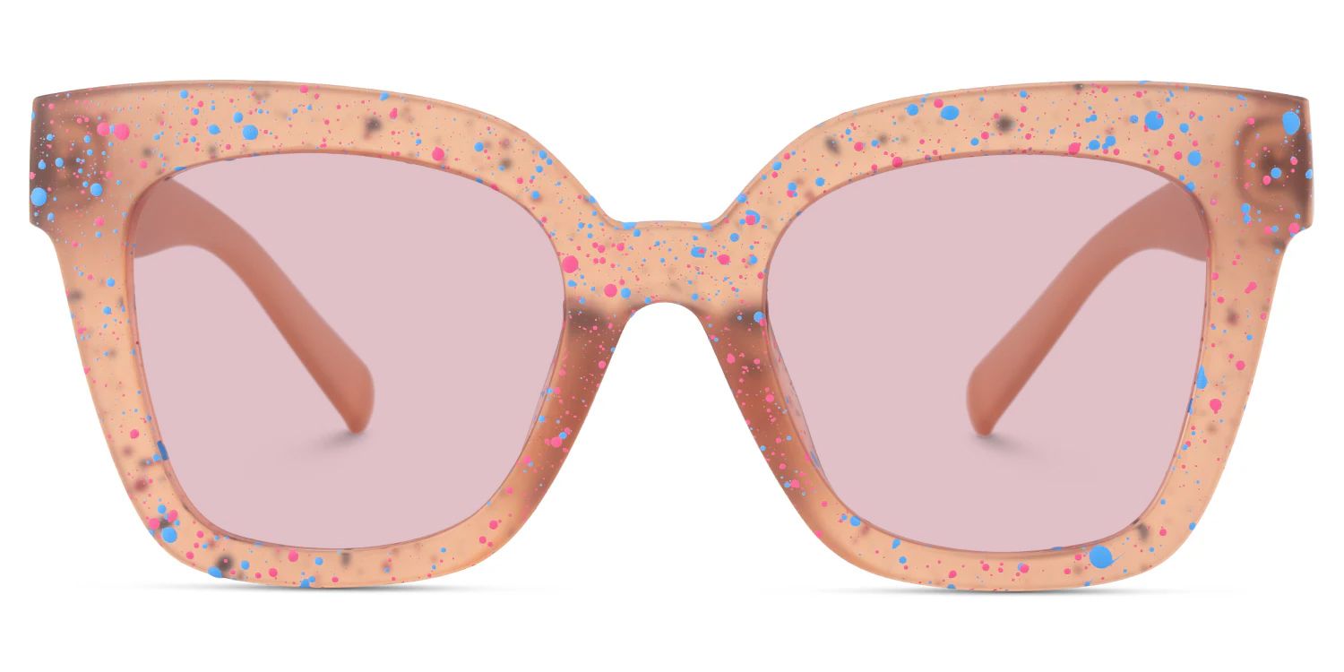 Malcolm Large Square Nerdy Glasses with Matte Brown0