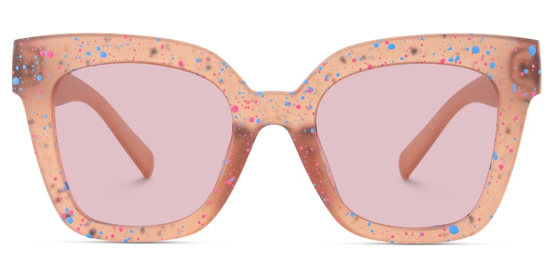 Malcolm Square Matte Brown Sunglasses