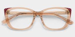 Madeline Beige Cat-eye Glasses2
