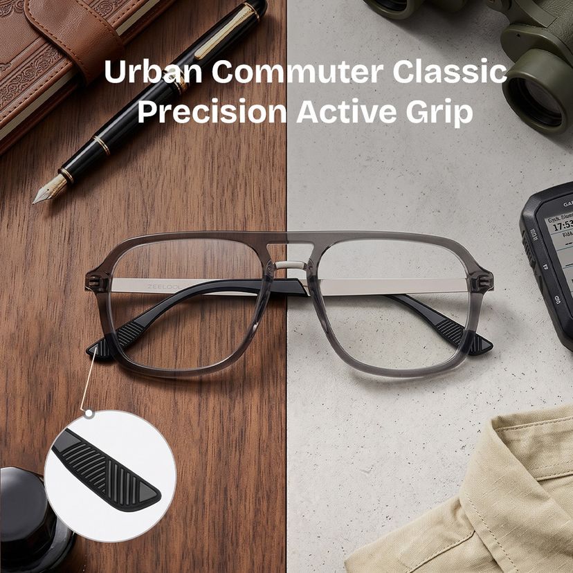 Ryder Black Aviator Glasses
