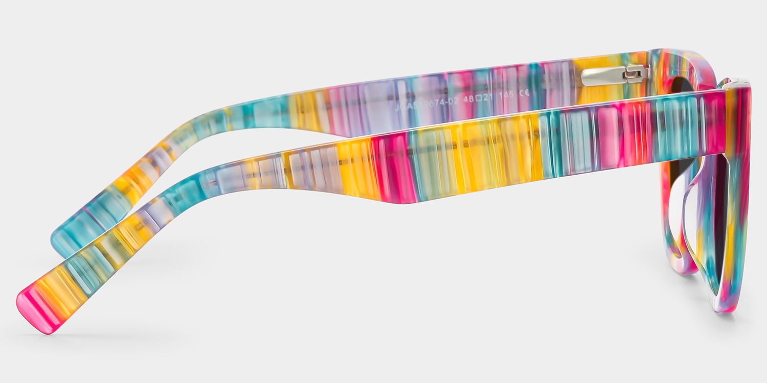 Nereyda Acetate Multicolor Frame Sunglasses | ZEELOOL3