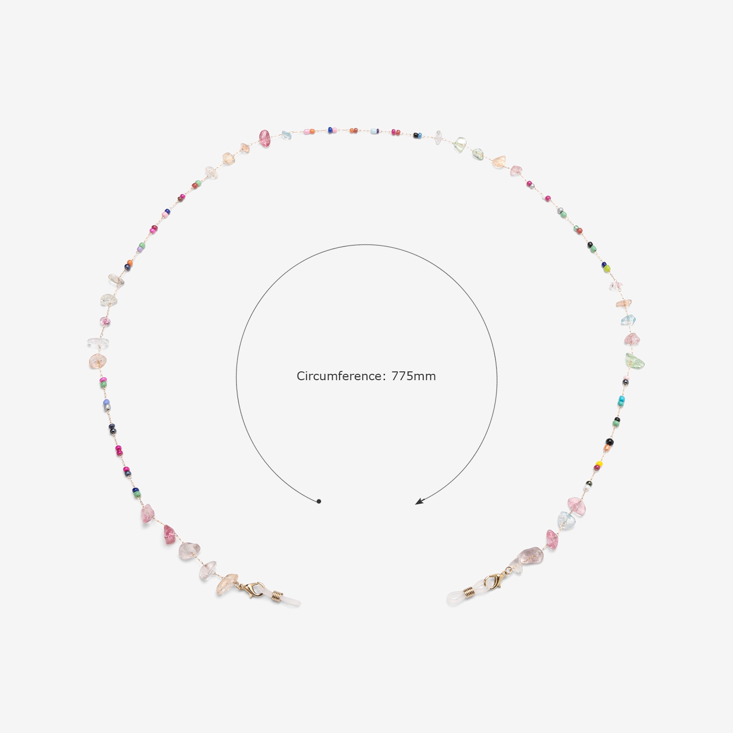 Colorful Gravel Eyeglasses Chains2