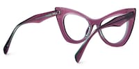 Tiffenie Cateye Purple Glasses3