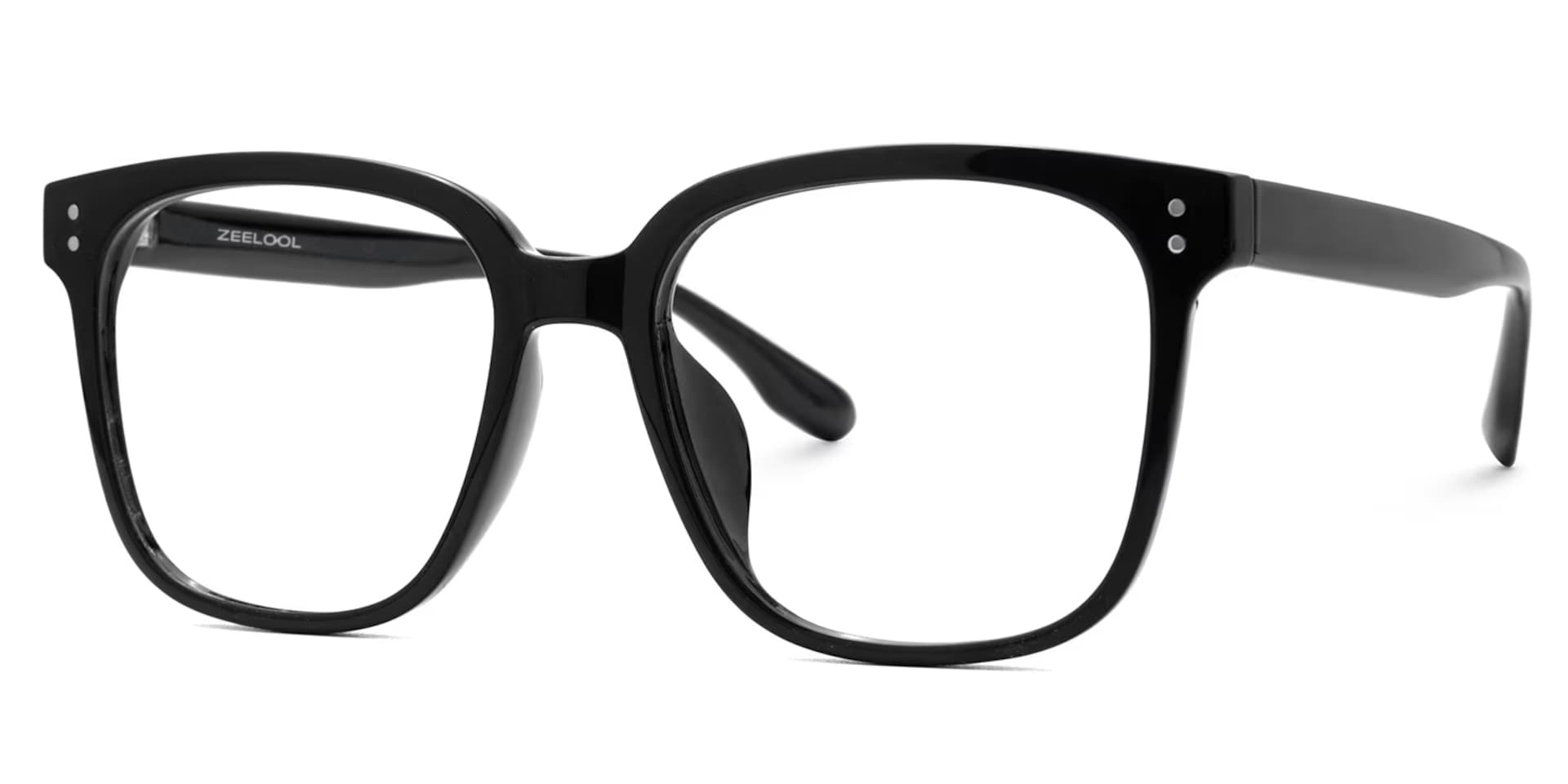 Oglesby Square Blue Light Blocking Glasses Black Frame | Zeelool1