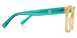 Ebony Square Beige Glasses2