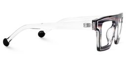 Gerri Rectangle Brown Glasses2