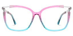 Sidibe Square Pink Blue Glasses0