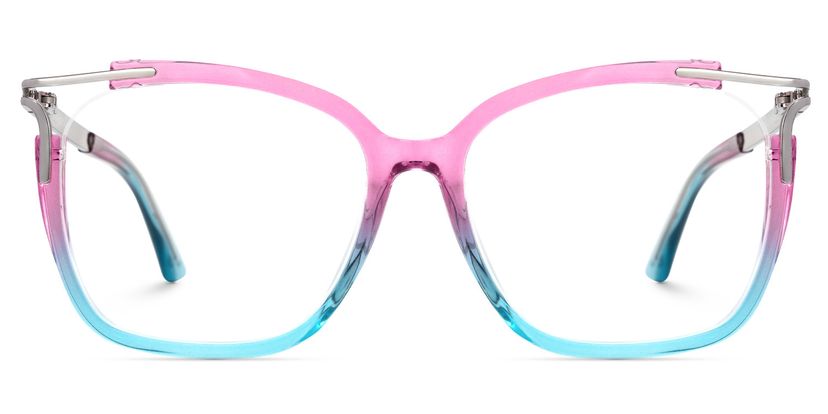 Sidibe Square Pink Blue Glasses