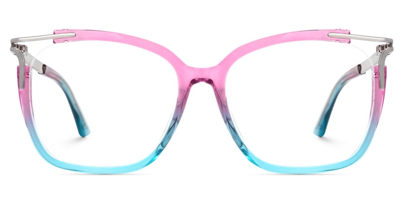 Sidibe Square Pink Blue Glasses