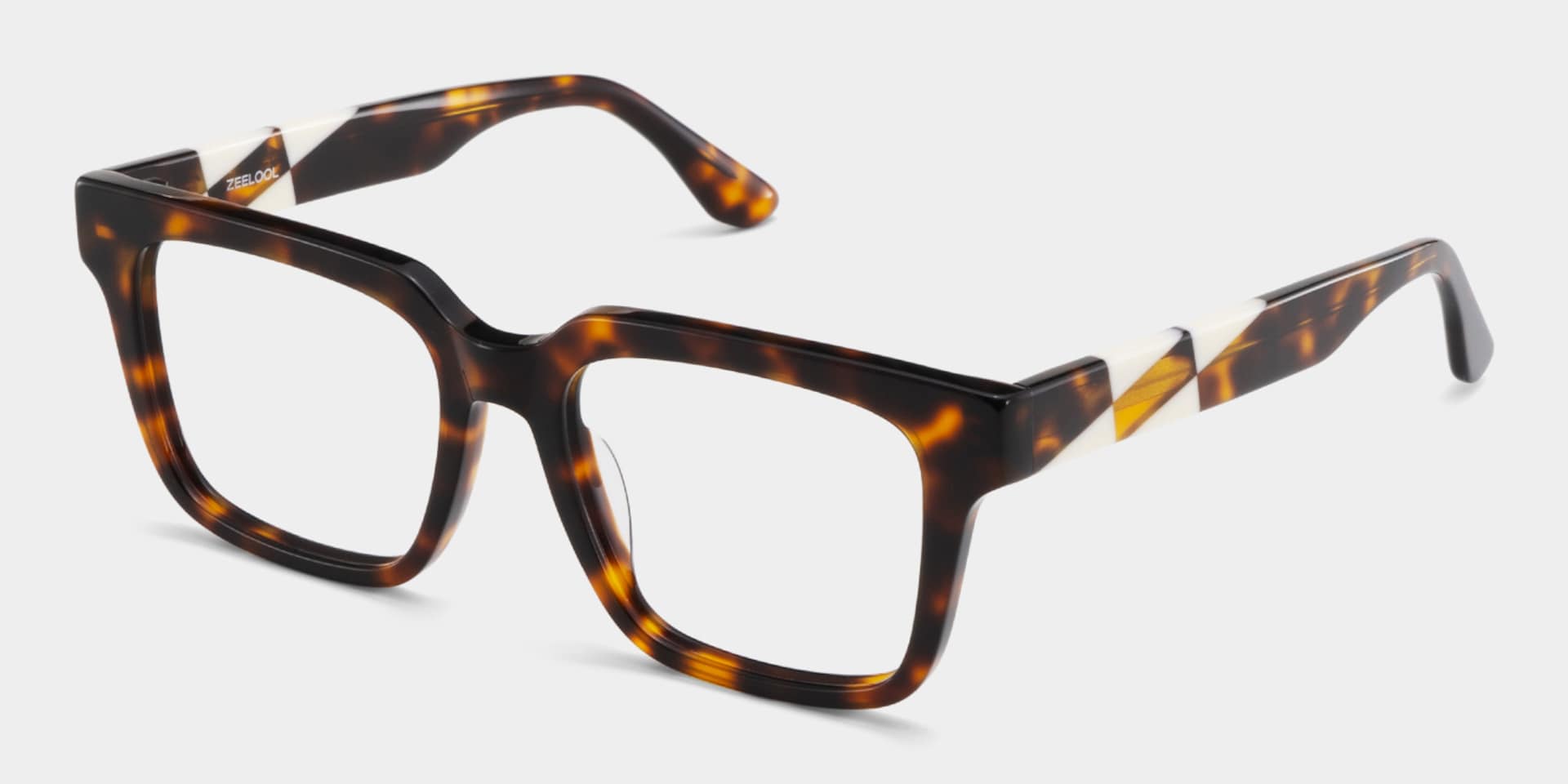 Harriet Square Tortoise Frame Eyeglasses for Man| ZEELOOL3