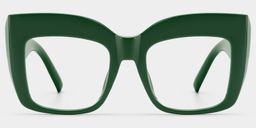 Alberta Cat Eye Green Glasses0