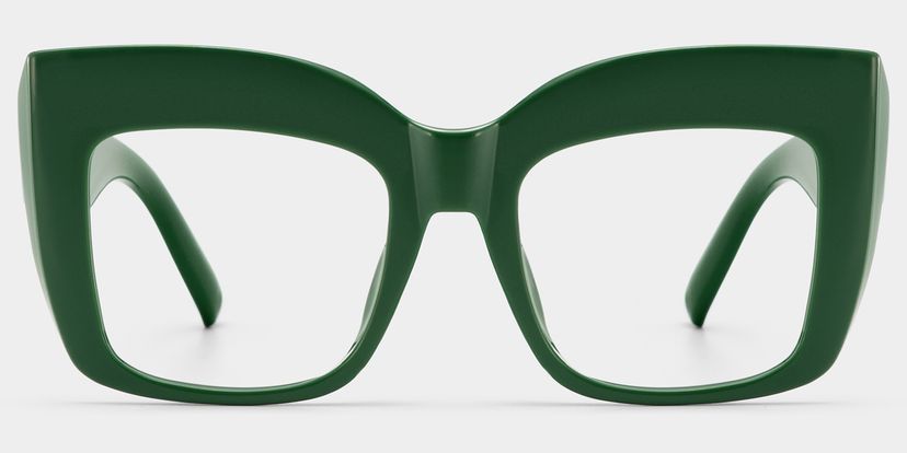 Alberta Cat Eye Green Glasses