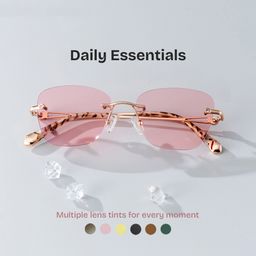 Seth Rectangle Rose Gold Glasses0