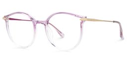 Caylan Round Purple Glasses1