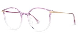 Caylan Round Purple Glasses1