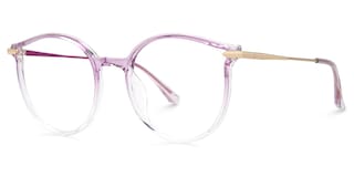 Caylan Round Purple Glasses1
