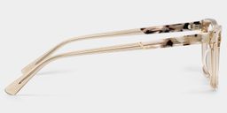 Cassia Beige Rectangle Glasses5