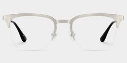Peyton Silver Browline Glasses1