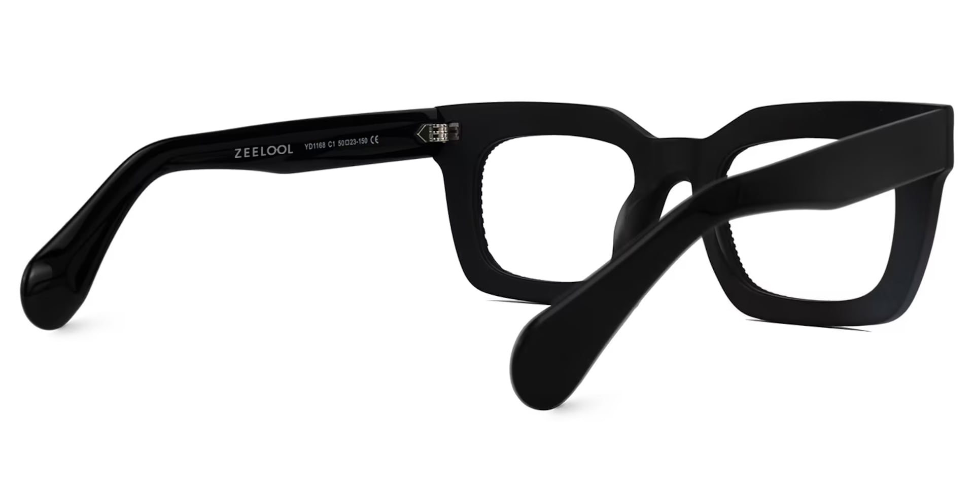 Keisa Square Black Glasses3