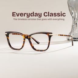 Eliot Tortoise Rectangle Glasses0