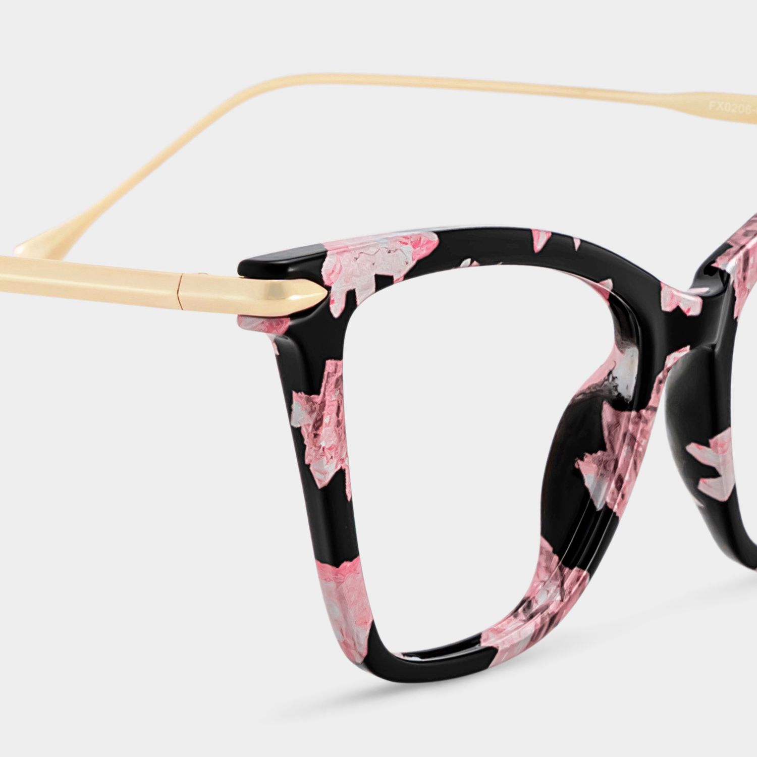 Hilary Butterfly Pink Floral Frame Eyeglasses | Zeelool