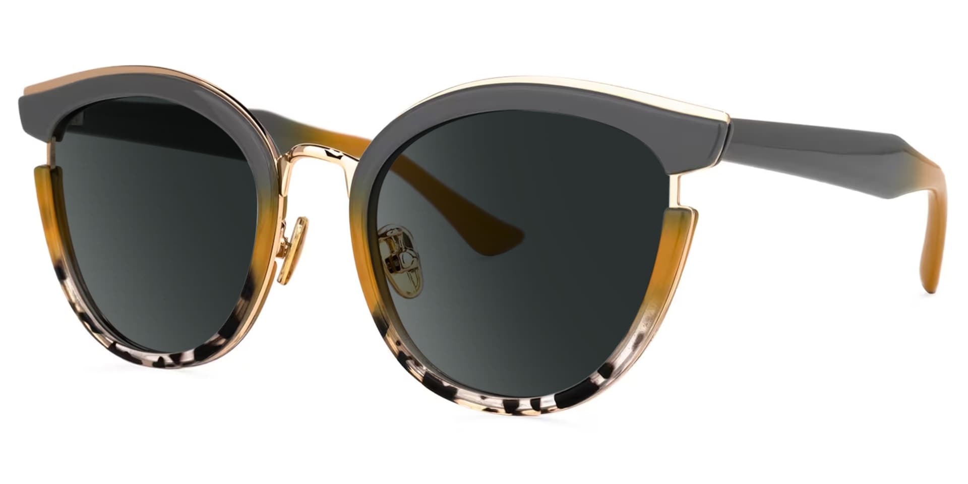 Laraine Cat Eye Gray Frame Sunglasses | Zeelool Optical1