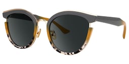 Laraine Cat Eye Gray Glasses1