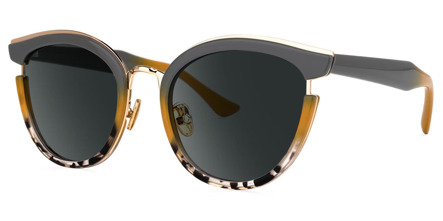 Laraine Cat Eye Gray Glasses