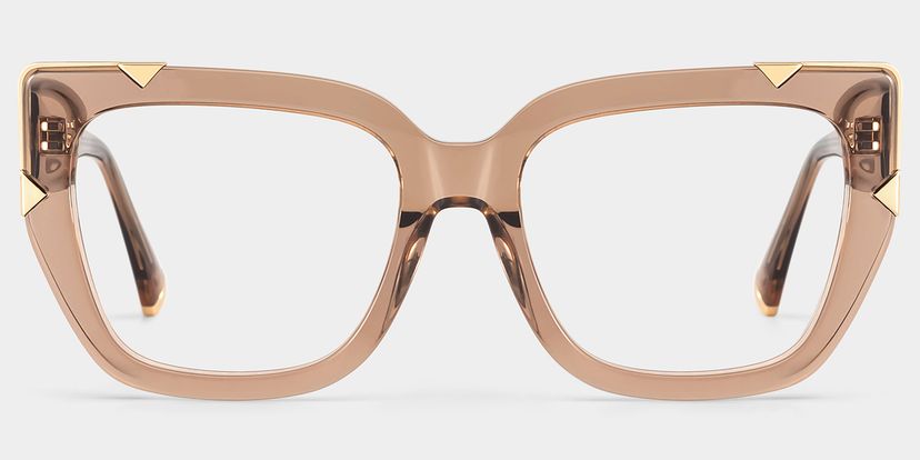Dax Square Beige Glasses
