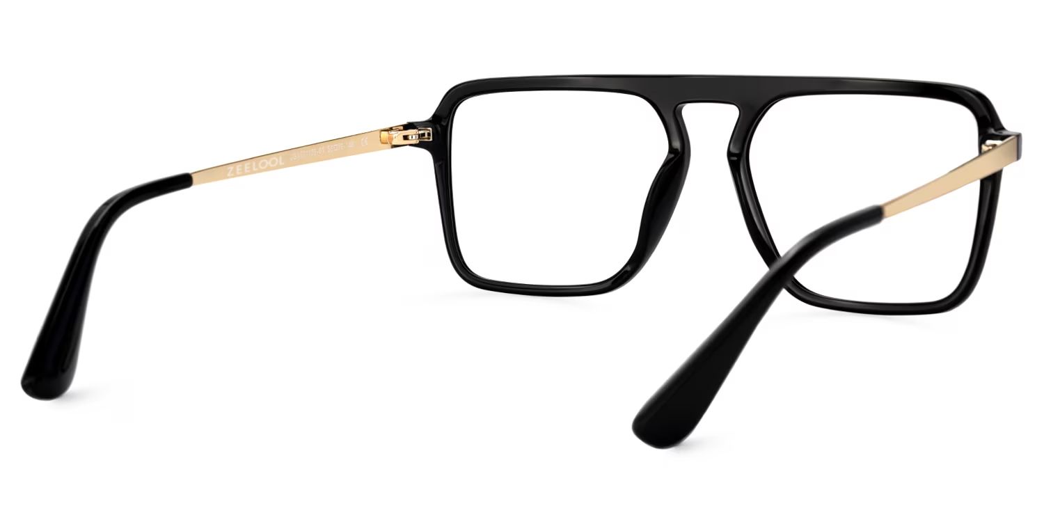 Briannie Black Aviator Prescription Glasses Online | Zeelool3