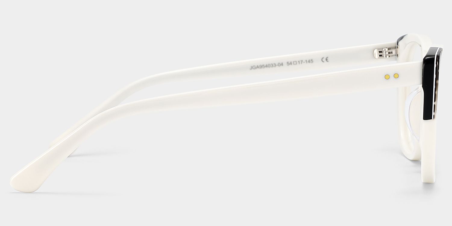 Madeline White Cat eye Frame Glasses On Sale | ZEELOOL4