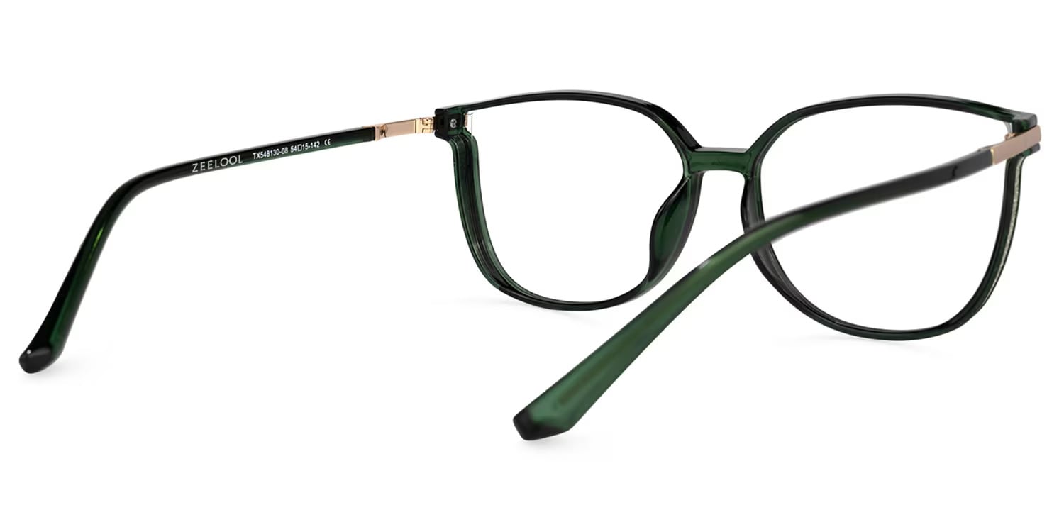 Rodz Square Dark-Green Glasses3