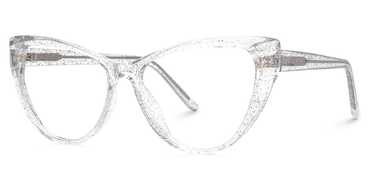 Tarun Cateye Clear Frame Glasses | Zeelool Optical1