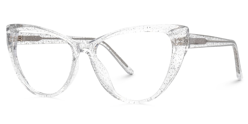 Tarun Cateye Crystal Frame Glasses | Zeelool Optical