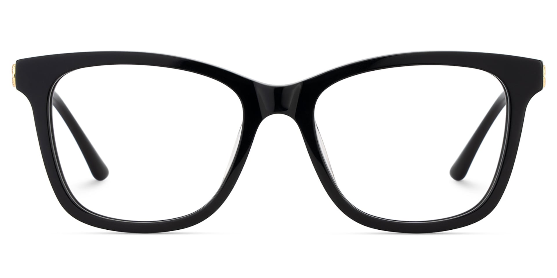 Large Rectangle Eyeglasses With Woven Metal Temples1