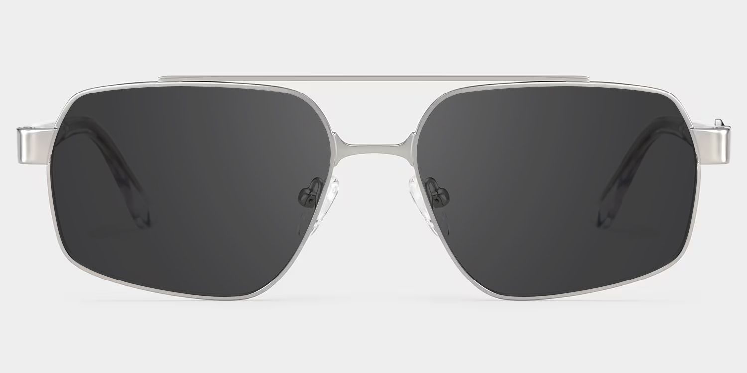 Sterling Eyeglasses in Aviator Silver Frame | ZEELOOL0